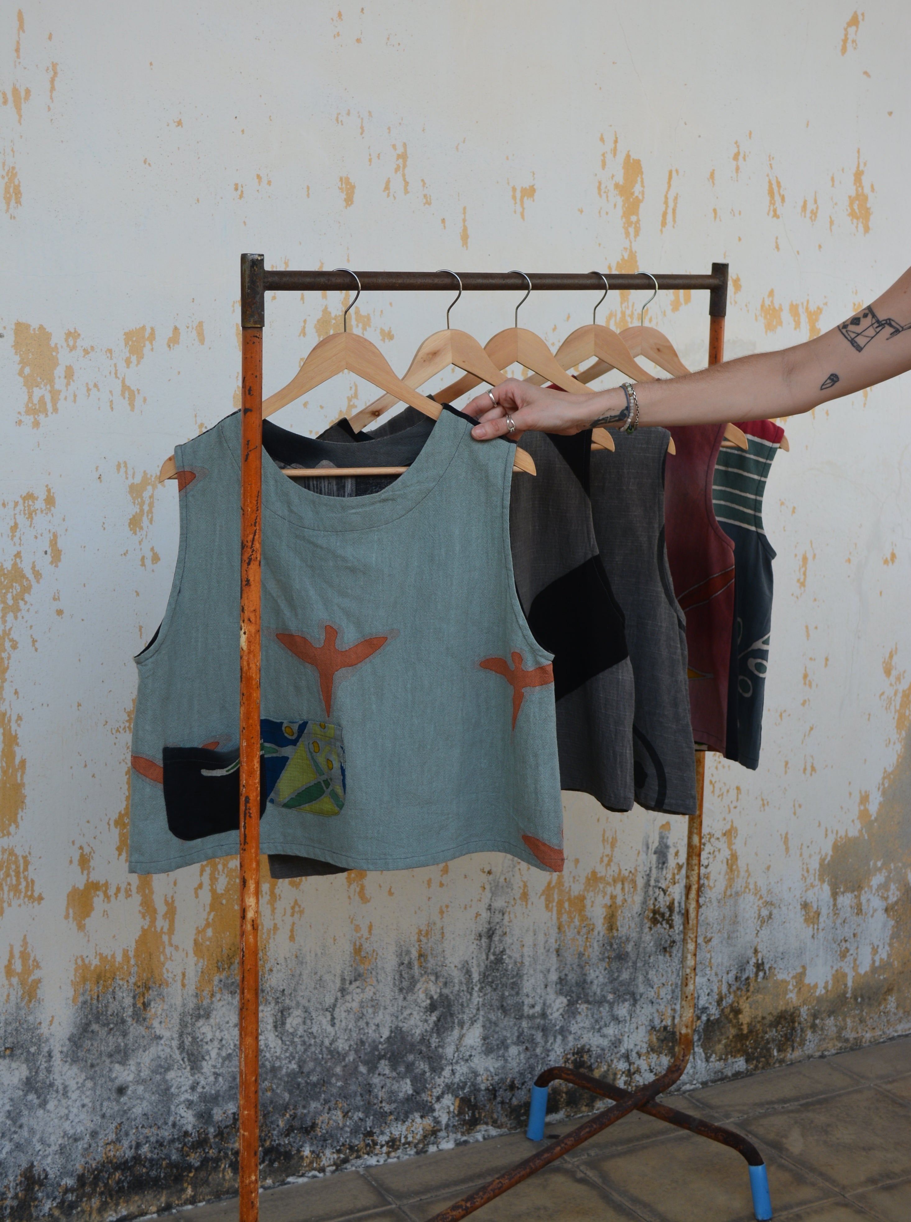 V-Neck Top - Batik
