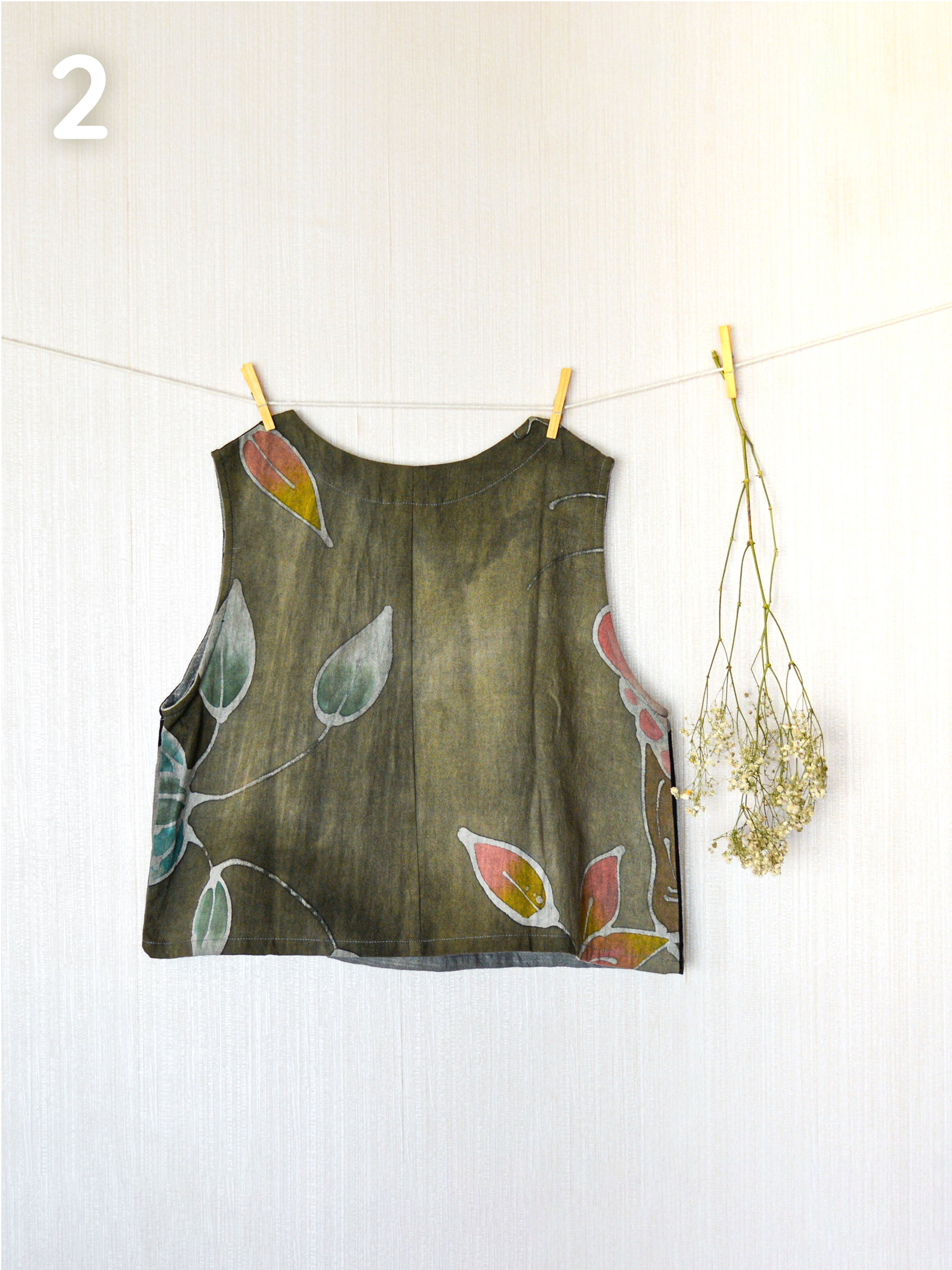 Scoop Neck Top - Batik