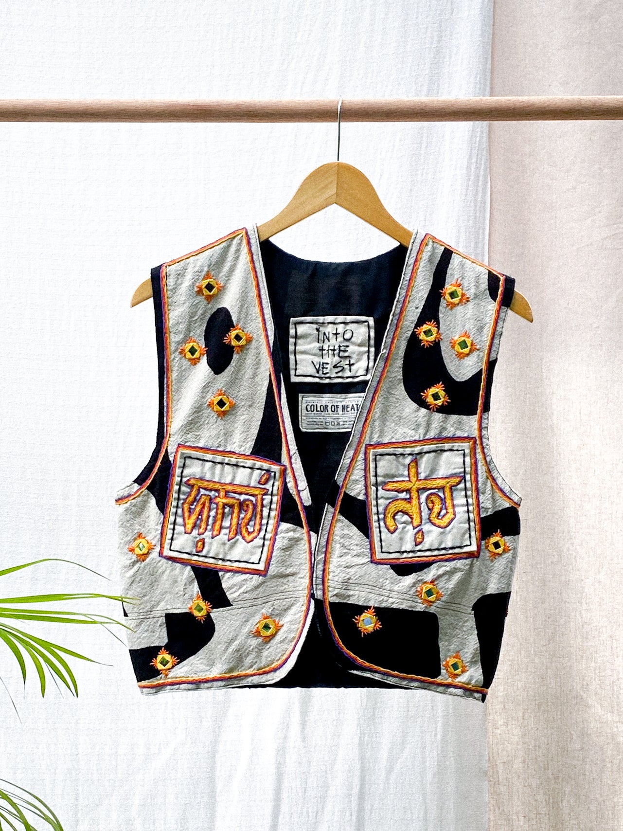 Batik + Hand Embroidered Vest