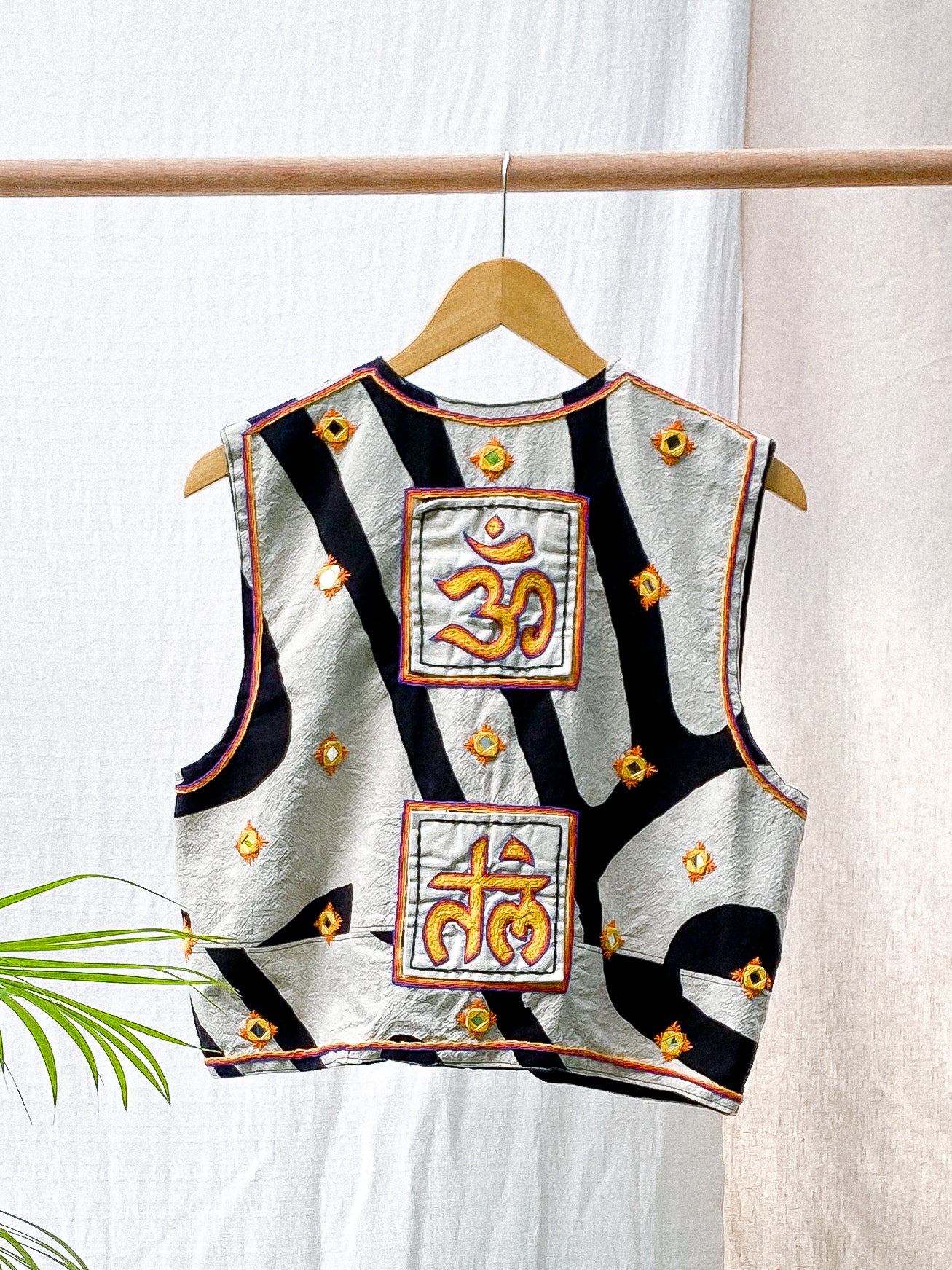 Batik + Hand Embroidered Vest